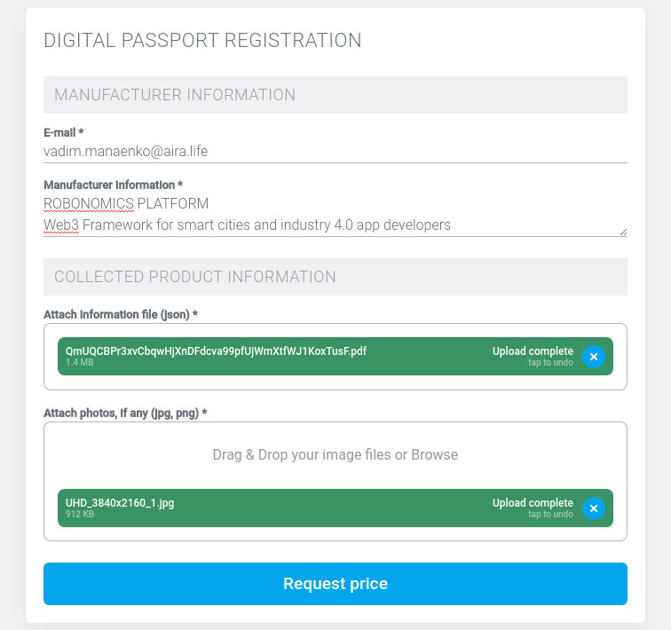 Filled Form